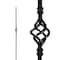 Nuvo Iron in Square x 44in Long Black Steel Interior Balusters - Single Basket, 12PK SQI1B-12MP - alternate 1